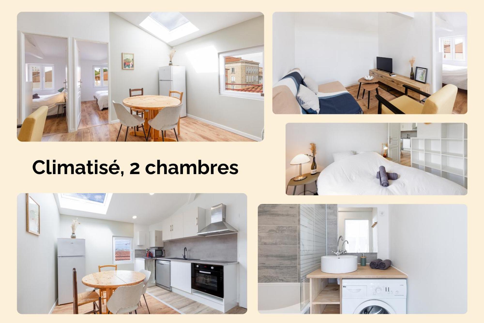 Appartement Climatise 2 Chambres 索恩河畔自由城 外观 照片